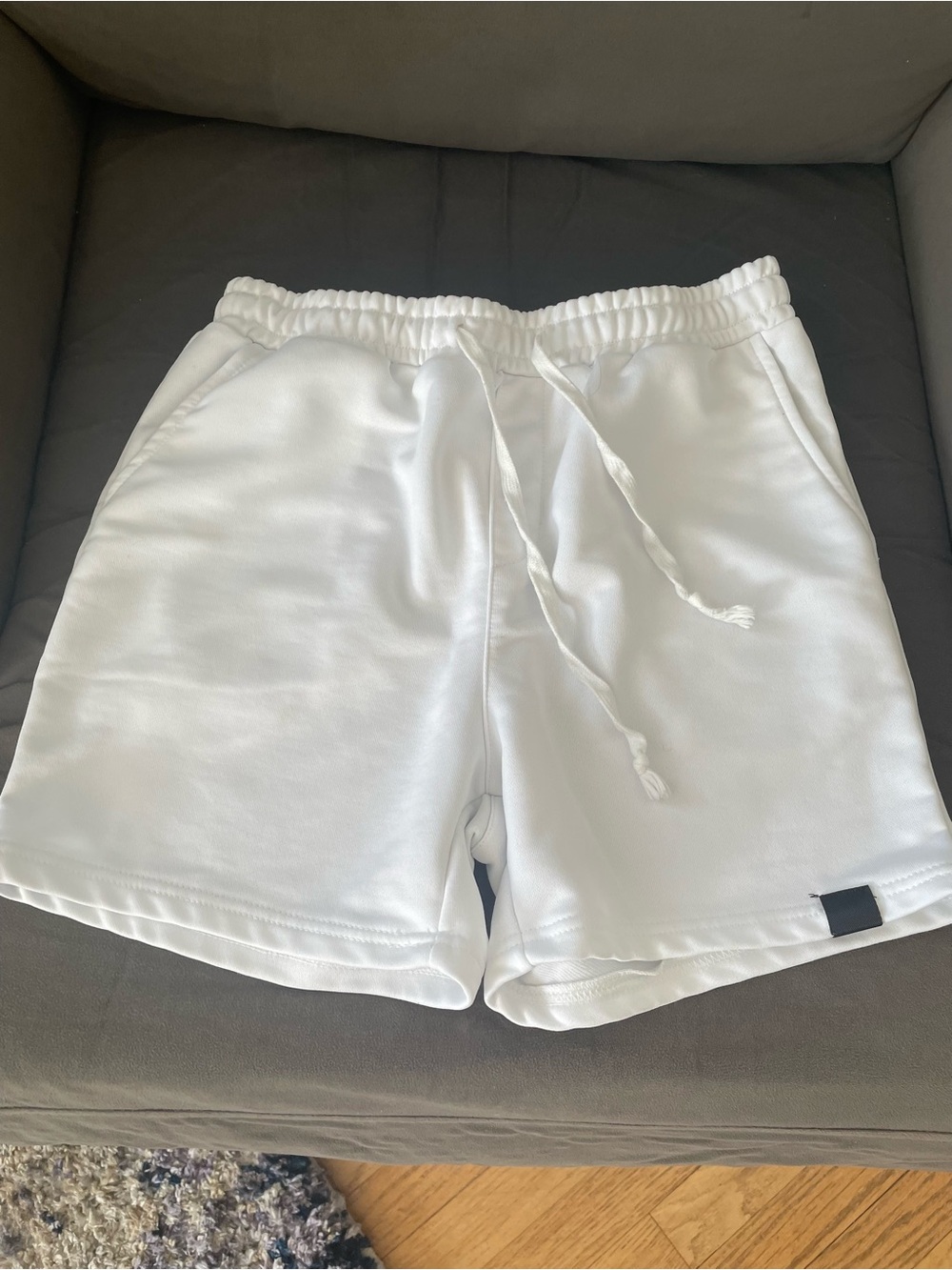 White Drawstring Men’s Shorts